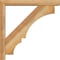 Ekena Millwork Balboa Block Rough Sawn Bracket w/ Offset Brace, Western Red Cedar, 4"W x 24"D x 24"H BKT0402X24X24BOA05RWR - alternate 4